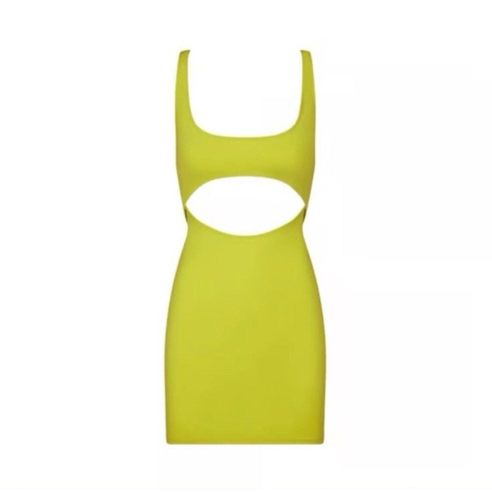 Skims Cut Out Tank Dress Citrus